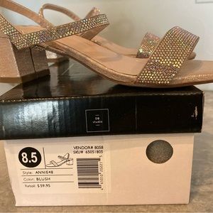 Rhinestone dress sandals from David’s Bridal